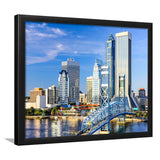 Hotels In Downtown Jacksonville Framed Wall Art Prints - Framed Prints, Prints for Sale, Framed Art