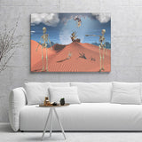Hourglass And Ship In The Sky Canvas Wall Art - Canvas Prints, Prints for Sale, Canvas Painting, Canvas On Sale