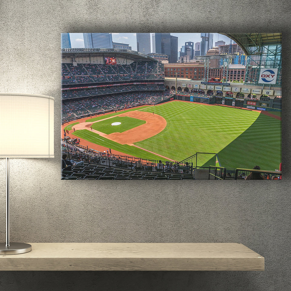 Houston Astros Stadium Canvas Prints Minute Maid Park Wall Art,Sport Stadium Art Prints, Fan Gift, Wall Decor