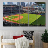 Houston Astros Stadium Canvas Prints Minute Maid Park Wall Art,Multi Panels B,Sport Stadium Art Prints, Fan Gift