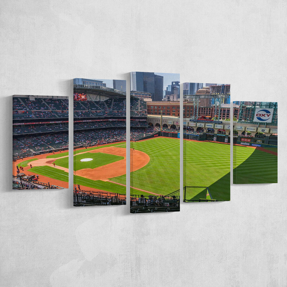 Houston Astros Stadium Canvas Prints Minute Maid Park Wall Art,Multi Panels,Sport Stadium Art Prints, Fan Gift