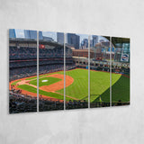 Houston Astros Stadium Canvas Prints Minute Maid Park Wall Art,Multi Panels B,Sport Stadium Art Prints, Fan Gift
