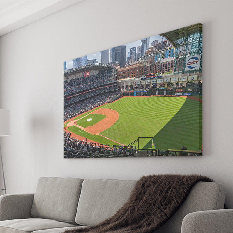 Houston Astros Stadium Canvas Prints Minute Maid Park Wall Art,Sport Stadium Art Prints, Fan Gift, Wall Decor