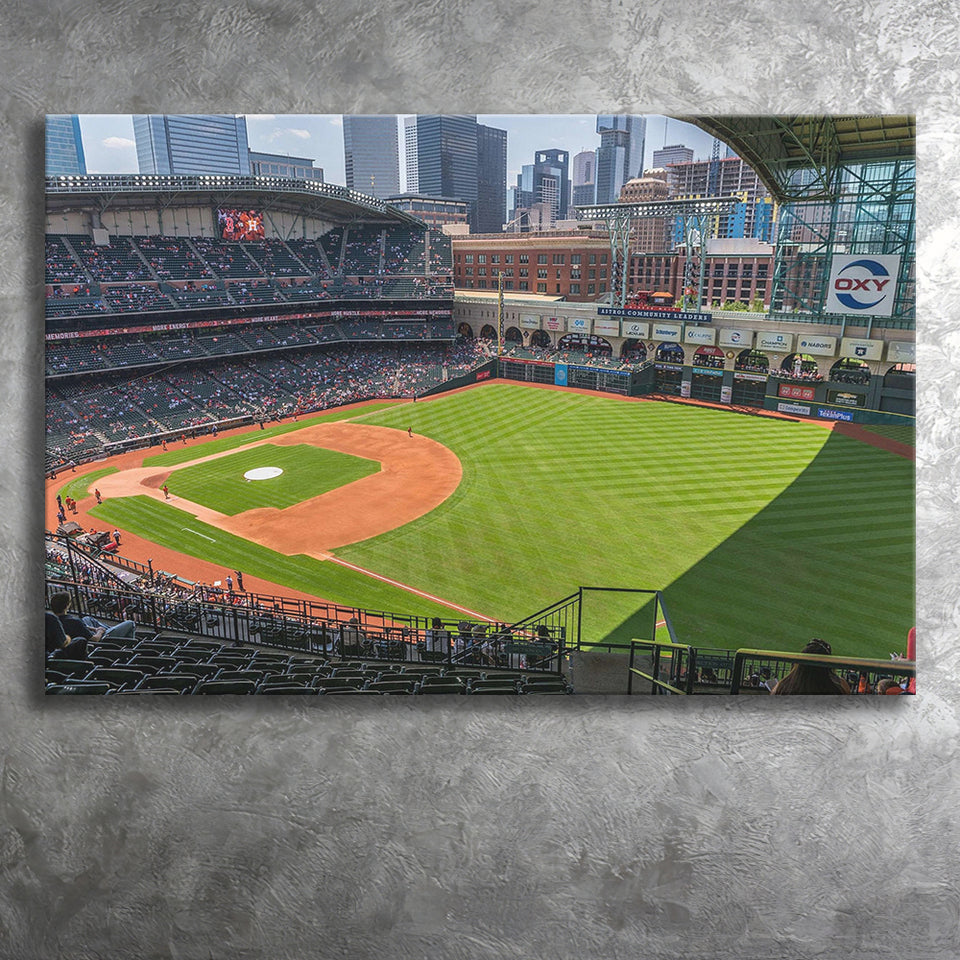 Houston Astros Stadium Canvas Prints Minute Maid Park Wall Art,Sport Stadium Art Prints, Fan Gift, Wall Decor