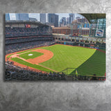 Houston Astros Stadium Canvas Prints Minute Maid Park Wall Art,Sport Stadium Art Prints, Fan Gift, Wall Decor