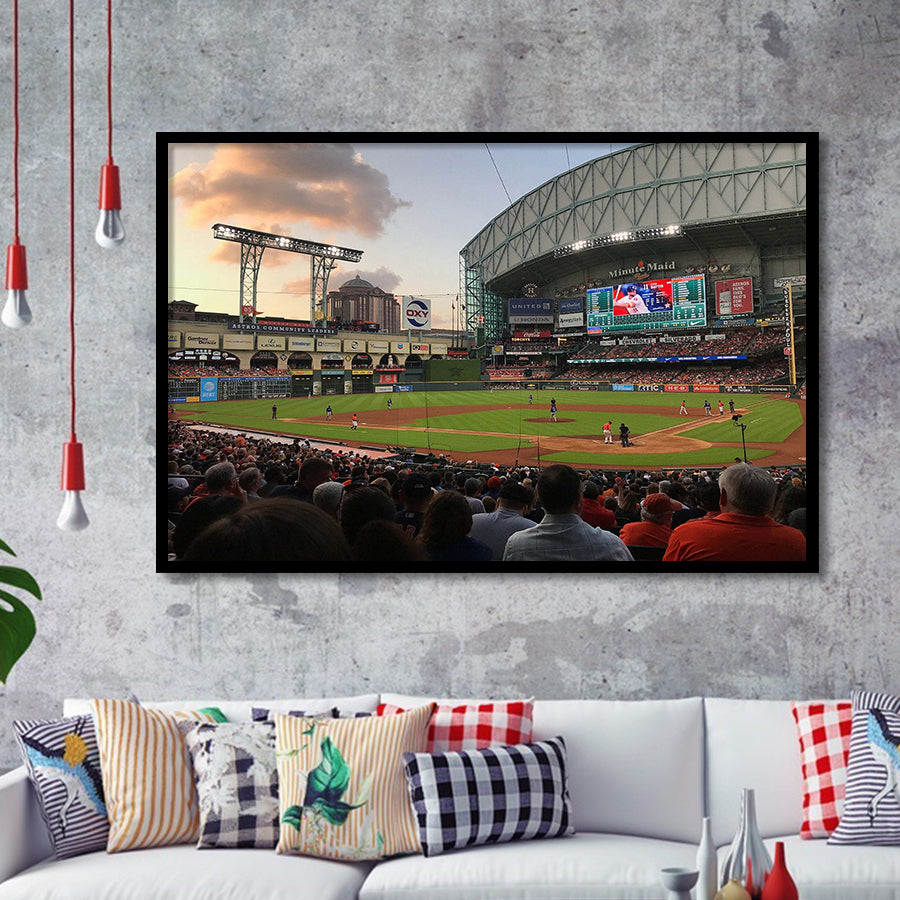Houston Astros Wall Art Minute Maid Park Stadium Art Prints,Sport Stadium Art Prints, Fan Gift, Wall Decor