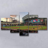 Houston Astros Wall Art Minute Maid Park Stadium Canvas Prints,Multi Panels,Sport Stadium Art Prints, Fan Gift