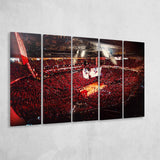 Houston Rockets, Stadium Canvas, Sport Art, Gift for him, Multi Panels B, Canvas Prints Wall Art Decor
