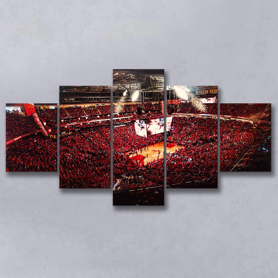 Houston Rockets, Stadium Canvas, Sport Art, Large Canvas, Multi Panels, Canvas Prints Wall Art Decor