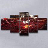 Houston Rockets, Stadium Canvas, Sport Art, Large Canvas, Multi Panels, Canvas Prints Wall Art Decor
