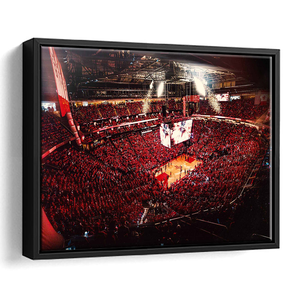 Houston Rockets, Stadium Canvas, Sport Art, Gift for him, Framed Canvas Prints Wall Art Decor, Framed Picture
