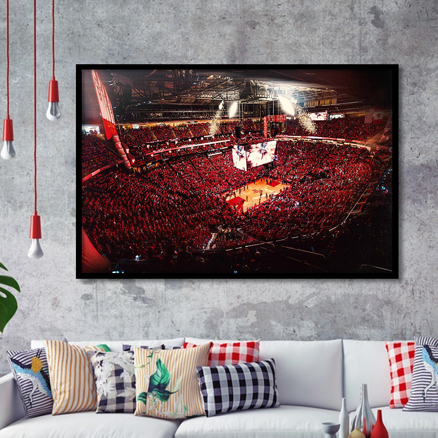 Houston Rockets, Stadium Canvas, Sport Art, Gift for him, Framed Art Prints Wall Art Decor, Framed Picture