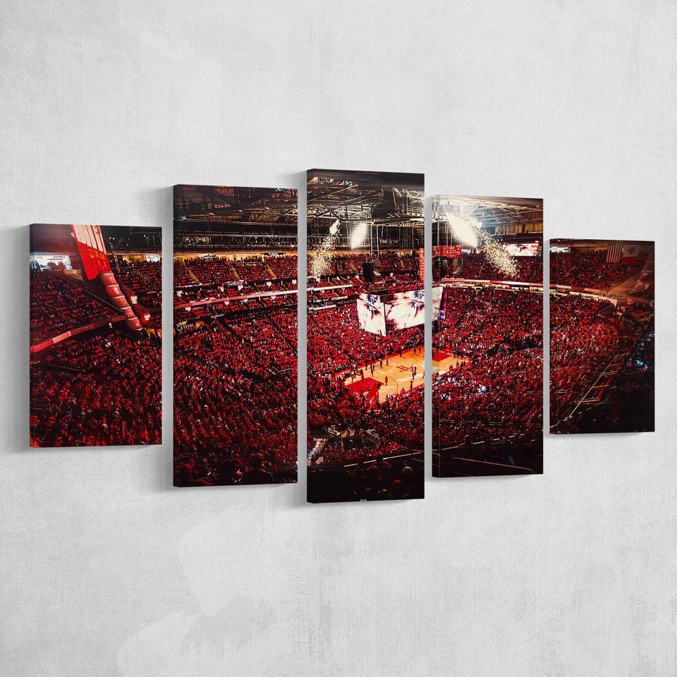 Houston Rockets, Stadium Canvas, Sport Art, Large Canvas, Multi Panels, Canvas Prints Wall Art Decor