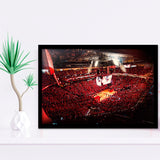 Houston Rockets, Stadium Canvas, Sport Art, Gift for him, Framed Art Prints Wall Art Decor, Framed Picture