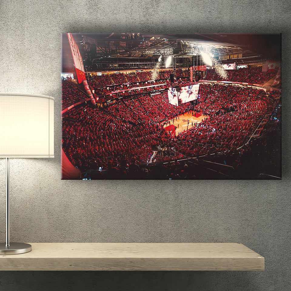 Houston Rockets, Stadium Canvas, Sport Art, Gift for him, Fan Gift, Canvas Prints Wall Art Decor