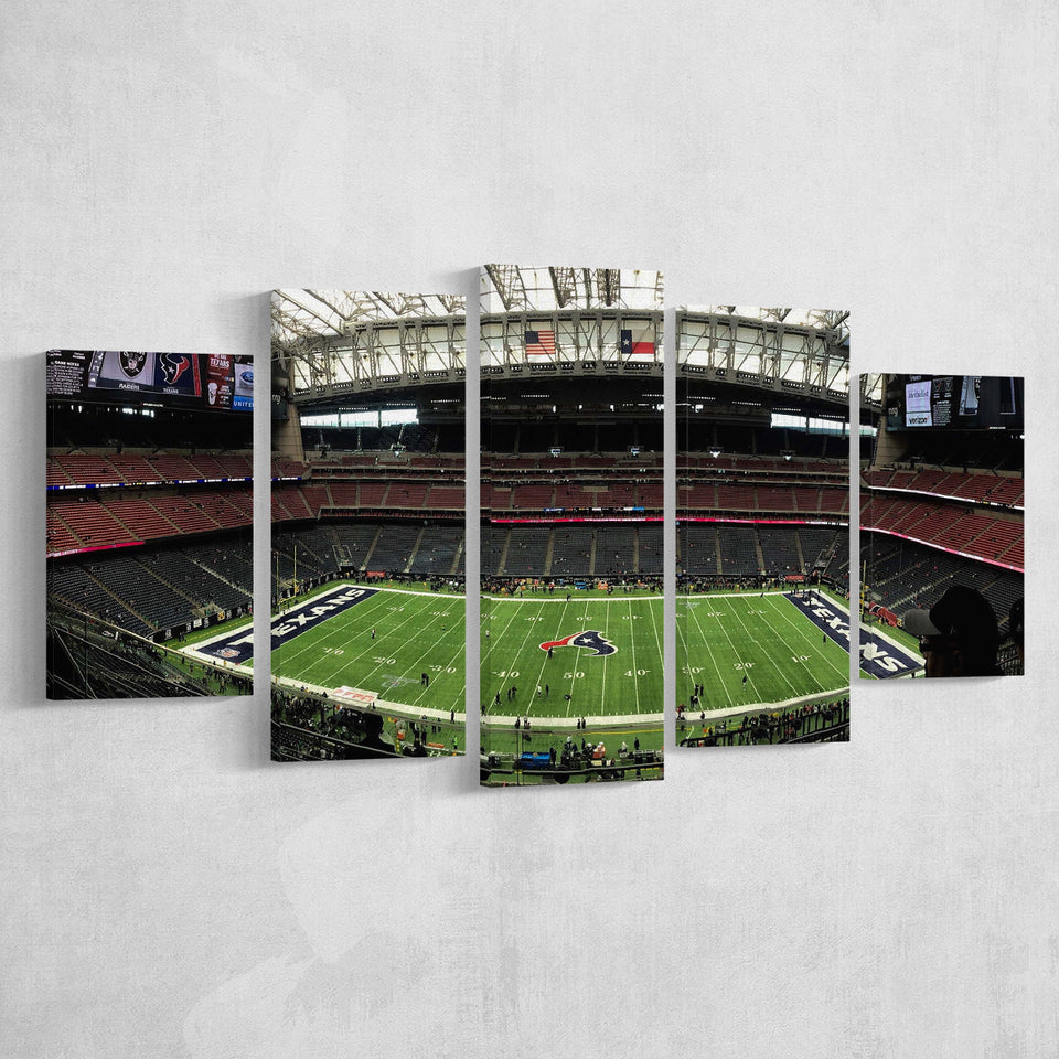Houston Texans Stadium Canvas Prints NRG Stadium Wall Art Reliant,Multi Panels,Sport Stadium Art Prints, Fan Gift