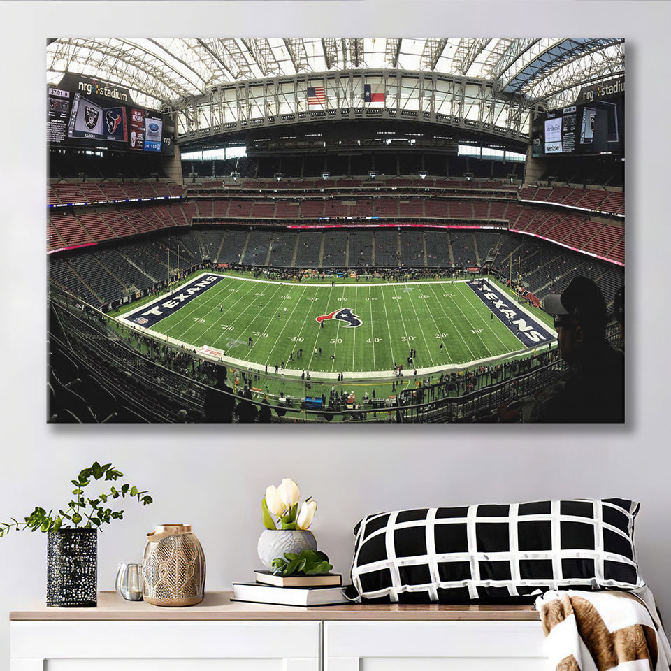 Houston Texans Stadium Canvas Prints NRG Stadium Wall Art Reliant,Sport Stadium Art Prints, Fan Gift, Wall Decor