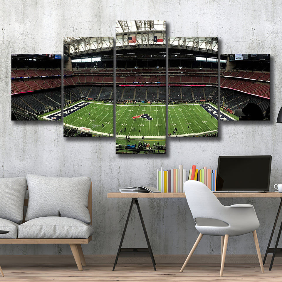 Houston Texans Stadium Canvas Prints NRG Stadium Wall Art Reliant,Multi Panels,Sport Stadium Art Prints, Fan Gift
