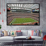 Houston Texans Wall Art NRG Stadium Framed Canvas Prints Reliant,Sport Stadium Art Prints, Fan Gift