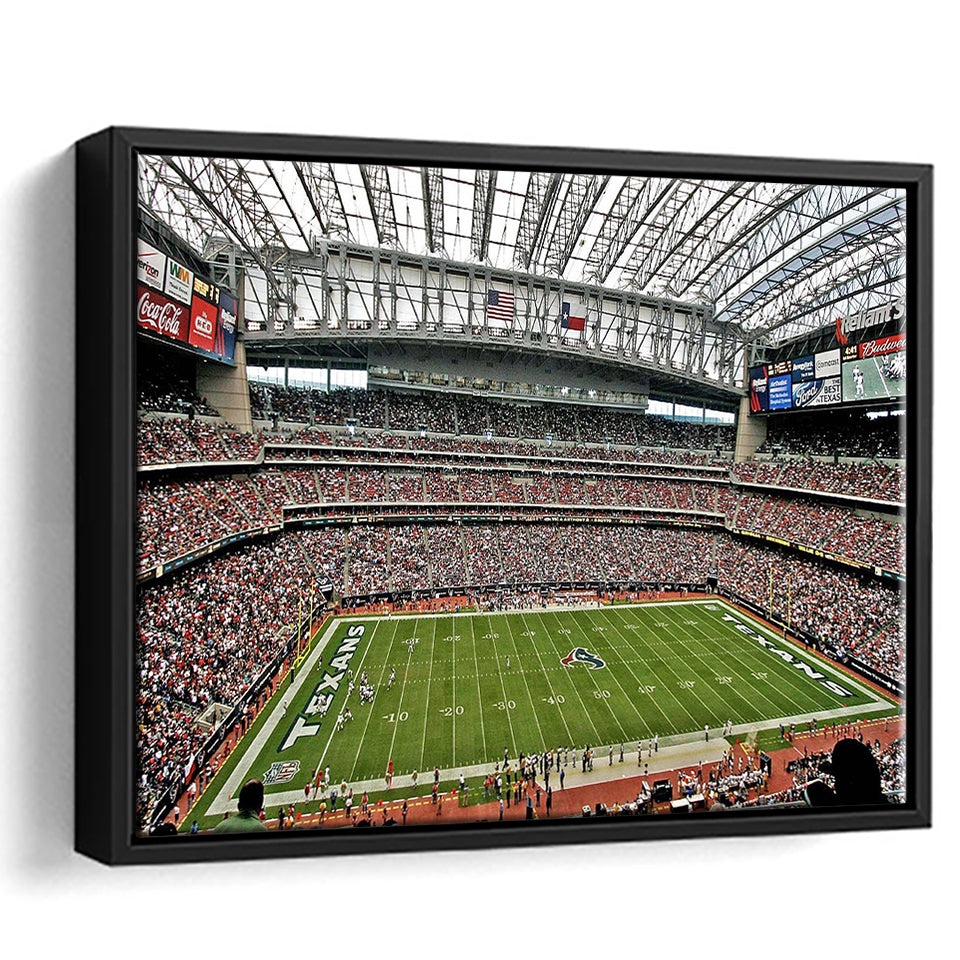 Houston Texans Wall Art NRG Stadium Framed Canvas Prints Reliant,Sport Stadium Art Prints, Fan Gift