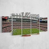 Houston Texans Wall Art NRG Stadium Canvas Prints Reliant,Multi Panels,Sport Stadium Art Prints, Fan Gift