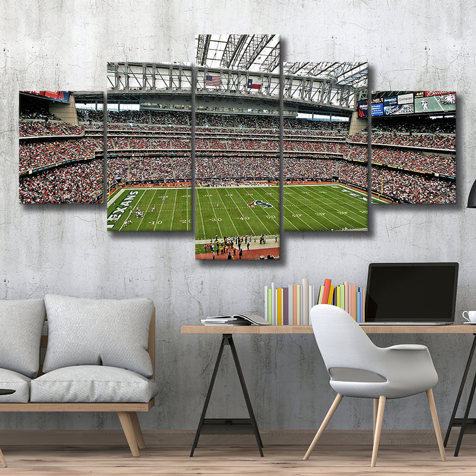 Houston Texans Wall Art NRG Stadium Canvas Prints Reliant,Multi Panels,Sport Stadium Art Prints, Fan Gift