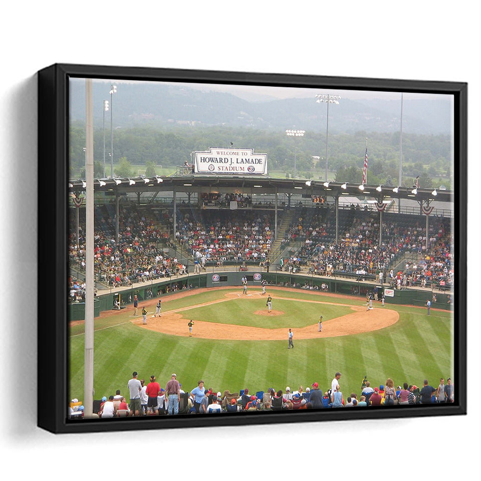 Howard J Lamade Stadium Framed Canvas Prints Wall Art Little League,Sport Stadium Art Prints, Fan Gift
