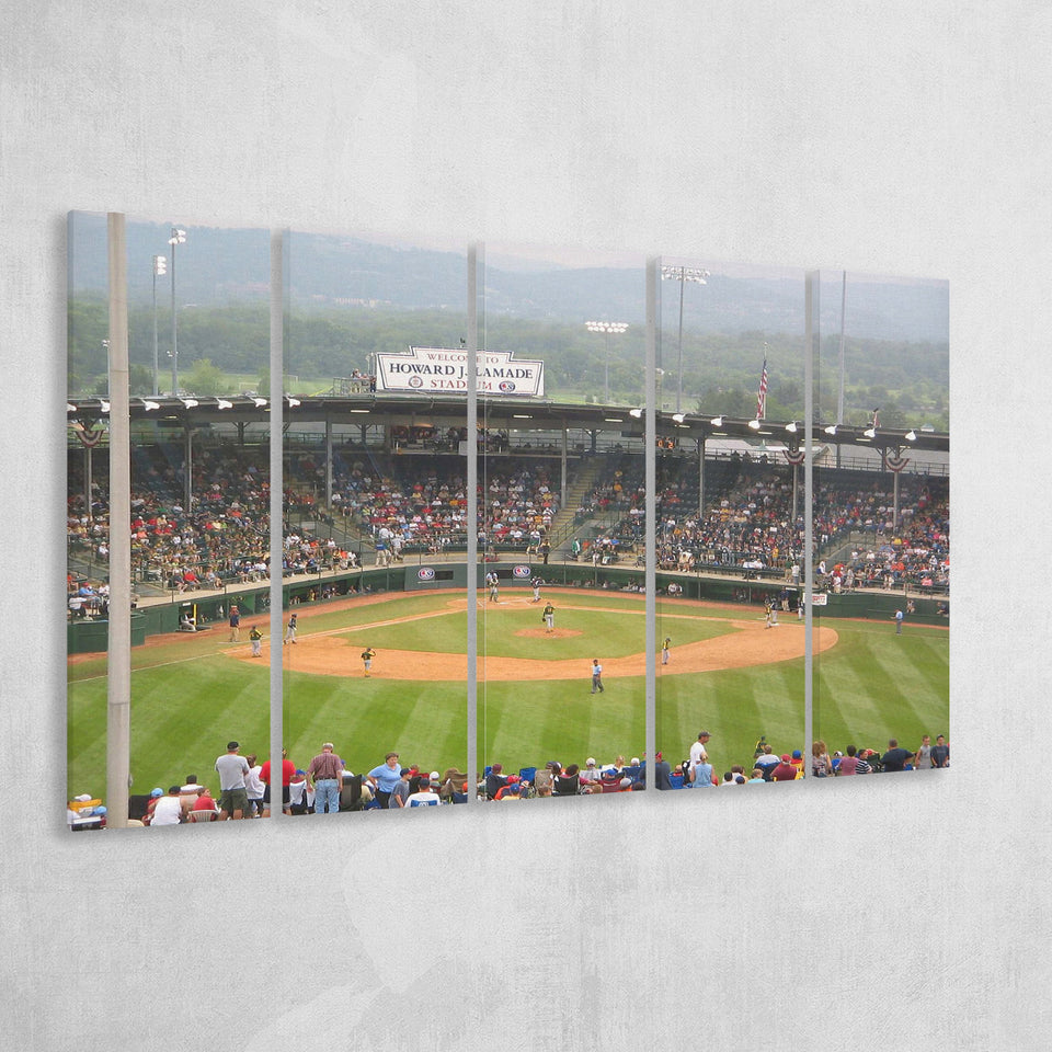 Howard J Lamade Stadium Wall Art Little League,Multi Panels B,Sport Stadium Art Prints, Fan Gift