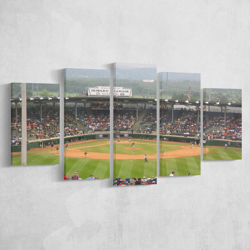 Howard J Lamade Stadium Wall Art Little League,Multi Panels,Sport Stadium Art Prints, Fan Gift