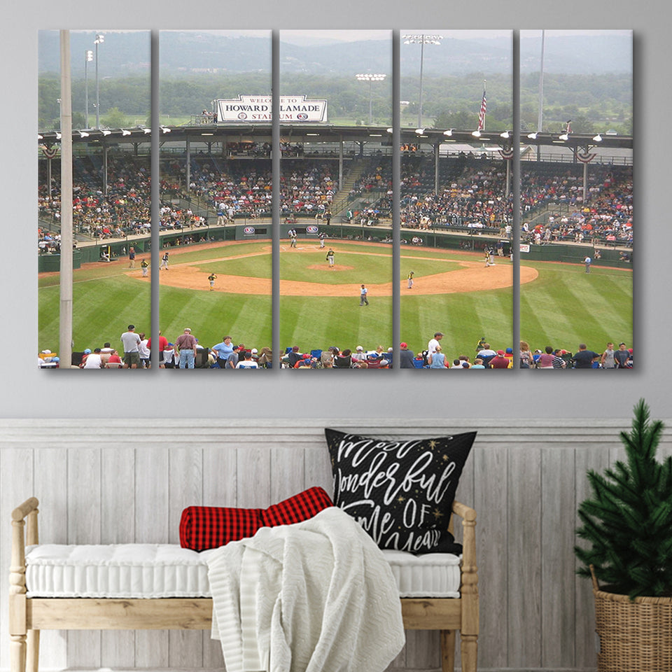 Howard J Lamade Stadium Wall Art Little League,Multi Panels B,Sport Stadium Art Prints, Fan Gift