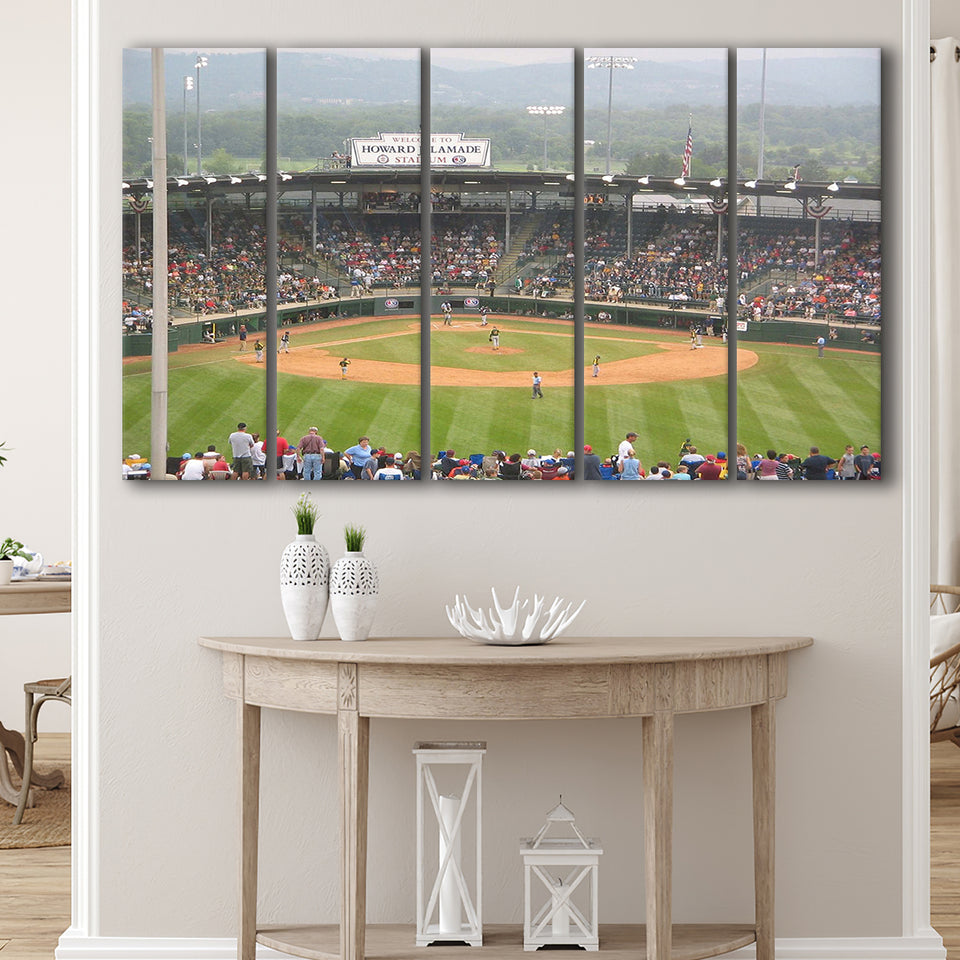 Howard J Lamade Stadium Wall Art Little League,Multi Panels B,Sport Stadium Art Prints, Fan Gift