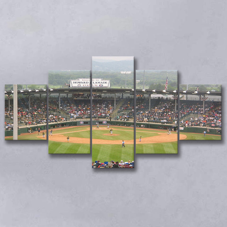 Howard J Lamade Stadium Wall Art Little League,Multi Panels,Sport Stadium Art Prints, Fan Gift