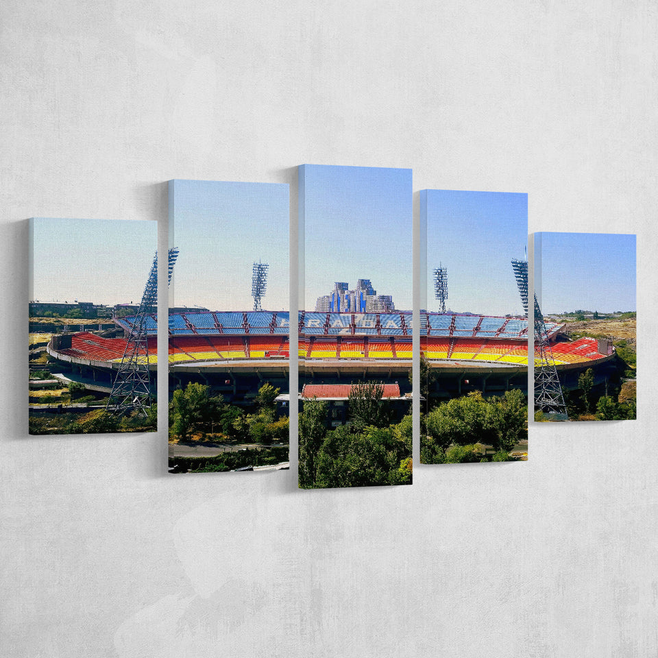 Hrazdan Stadium, Stadium Canvas, Sport Art, Large Canvas, Multi Panels, Canvas Prints Wall Art Decor