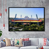 Hrazdan Stadium, Stadium Canvas, Sport Art, Gift for him, Framed Art Prints Wall Art Decor, Framed Picture