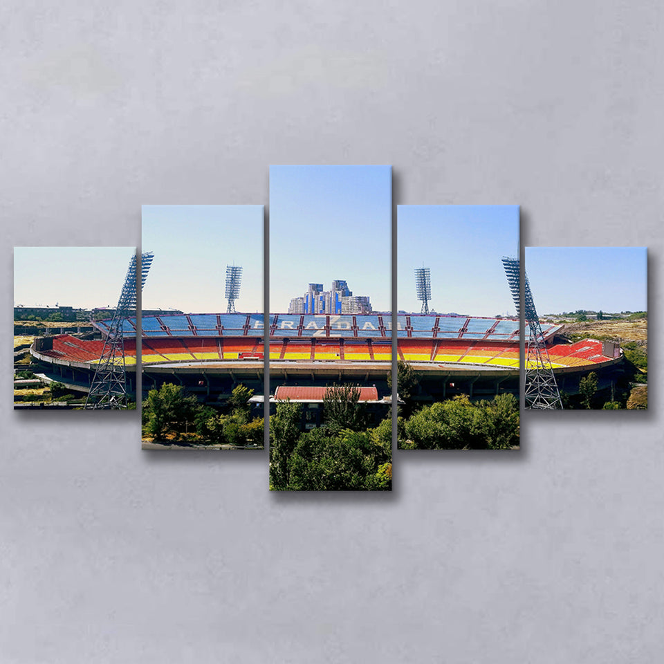 Hrazdan Stadium, Stadium Canvas, Sport Art, Large Canvas, Multi Panels, Canvas Prints Wall Art Decor