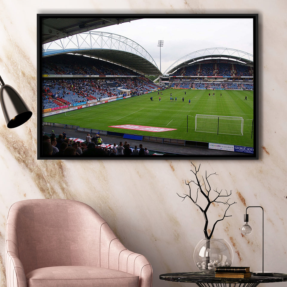 Huddersfield Town Stadium Framed Canvas Prints Galpharm Stadium Wall Art Kirklees,Sport Stadium Art Prints, Fan Gift