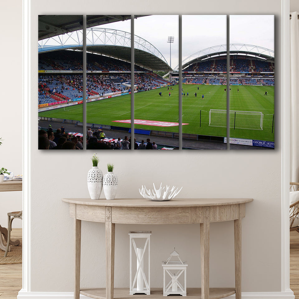 Huddersfield Town Stadium Canvas Prints Galpharm Stadium Wall Art Kirklees,Multi Panels B,Sport Stadium Art Prints, Fan Gift