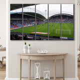 Huddersfield Town Stadium Canvas Prints Galpharm Stadium Wall Art Kirklees,Multi Panels B,Sport Stadium Art Prints, Fan Gift