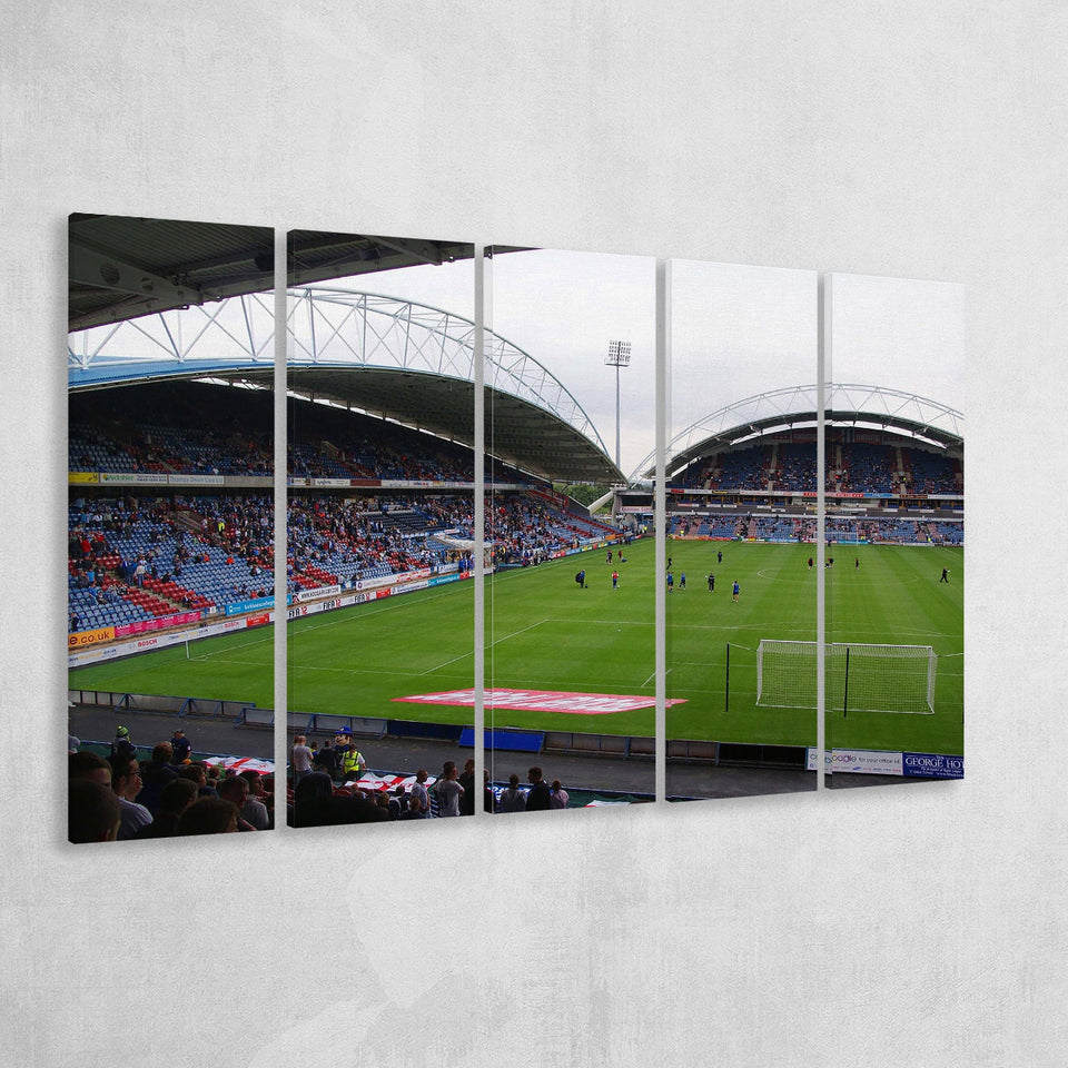Huddersfield Town Stadium Canvas Prints Galpharm Stadium Wall Art Kirklees,Multi Panels B,Sport Stadium Art Prints, Fan Gift