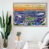 Huntington Bank Stadium Minnesota Football Stadium Watercolor, Sport Art Prints Fan Gift, Framed Canvas Prints Wall Art Decor