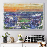 Huntington Bank Stadium Minnesota Football Stadium Watercolor, Sport Art Prints Fan Gift, Canvas Prints Wall Art Decor