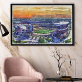 Huntington Bank Stadium Minnesota Football Stadium Watercolor, Sport Art Prints Fan Gift, Framed Canvas Prints Wall Art Decor