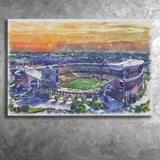 Huntington Bank Stadium Minnesota Football Stadium Watercolor, Sport Art Prints Fan Gift, Canvas Prints Wall Art Decor