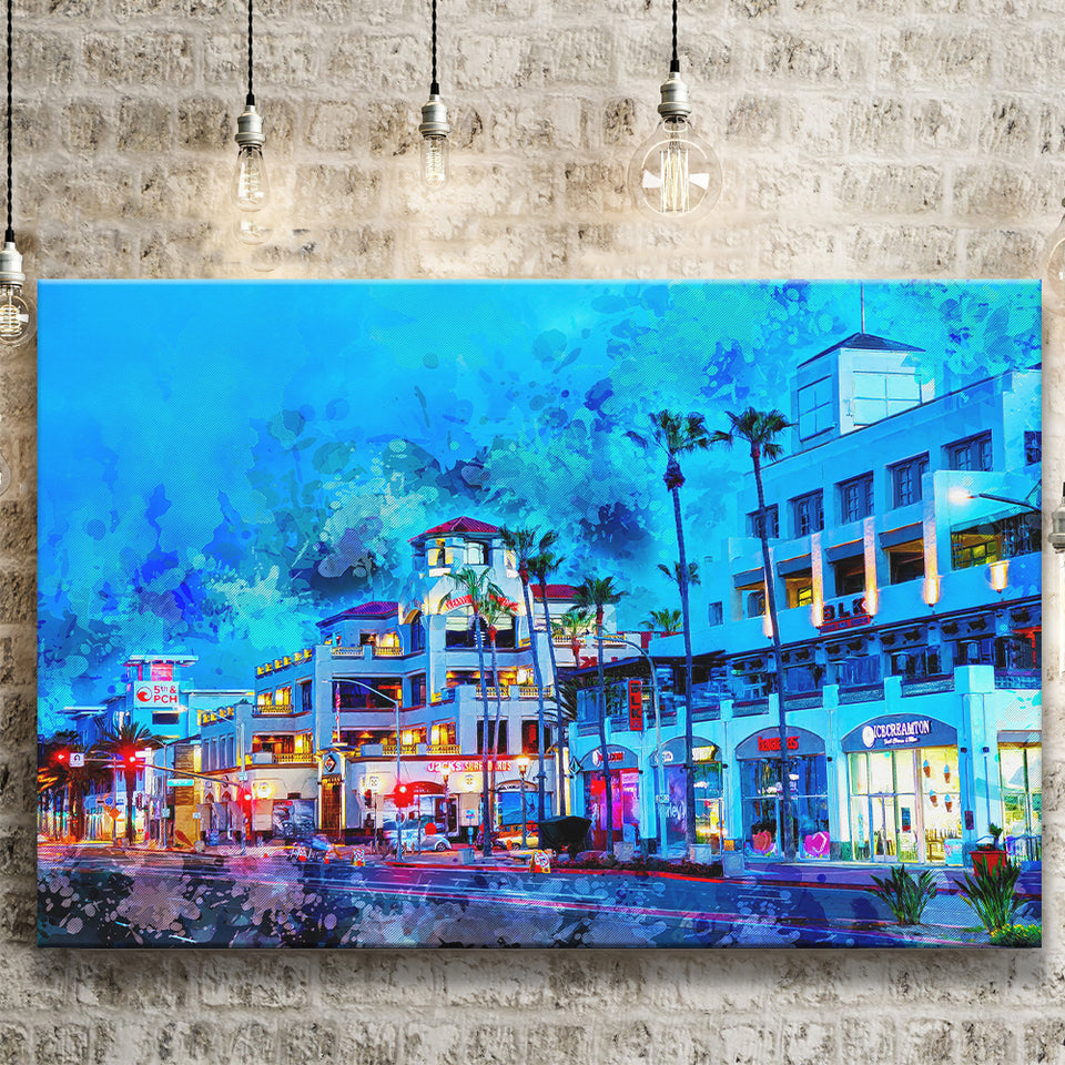 Huntington Beach Canvas Prints Wall Art Decor - Painting Canvas, Art Print, Home Decor, Ready to Hang