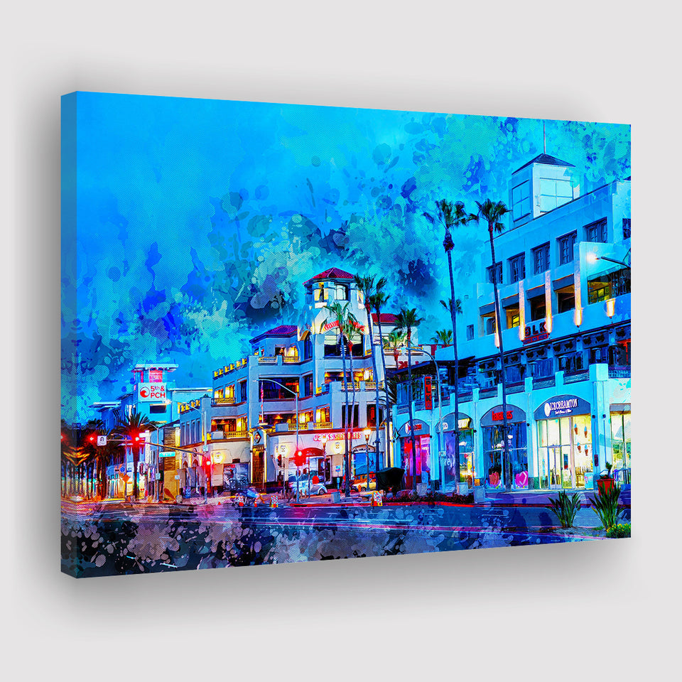 Huntington Beach Canvas Prints Wall Art Decor - Painting Canvas, Art Print, Home Decor, Ready to Hang