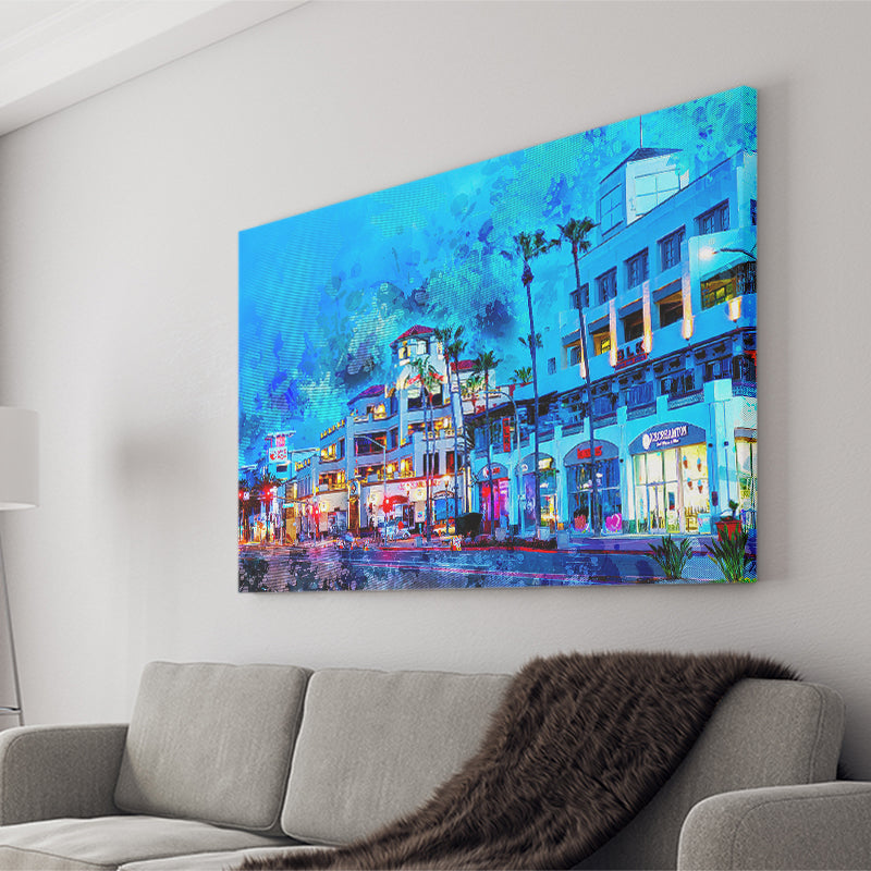 Huntington Beach Canvas Prints Wall Art Decor - Painting Canvas, Art Print, Home Decor, Ready to Hang
