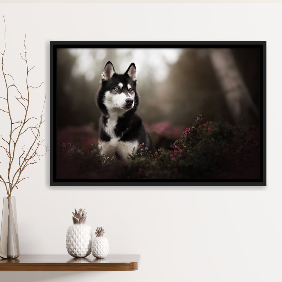 Husky top wall art