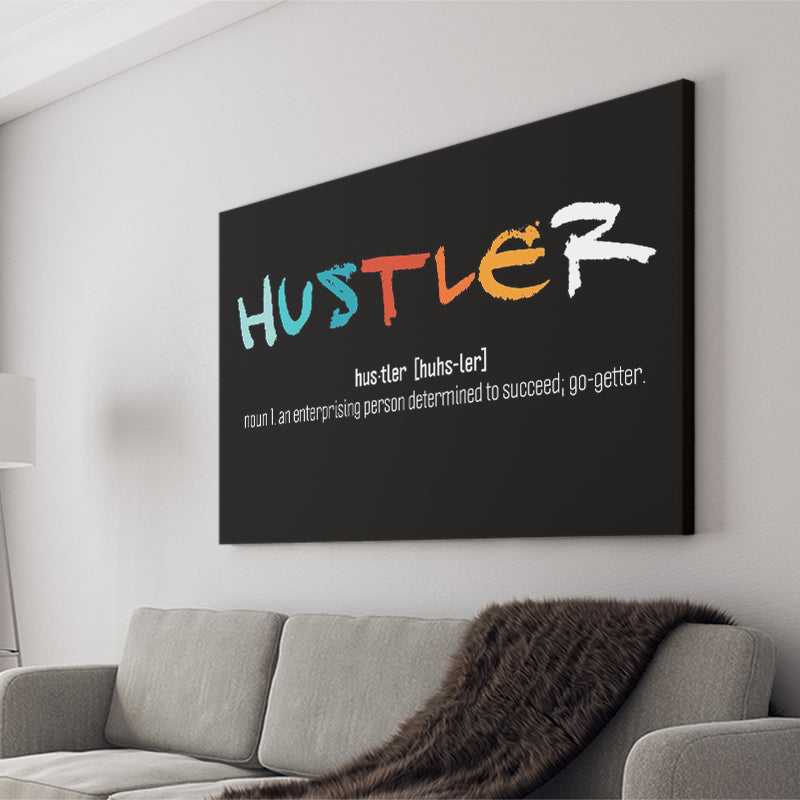 Hustler Definition Canvas Prints Wall Art - Painting Prints, Wall Decor, Art Prints