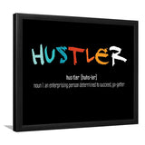 Hustler Definition Framed Art Prints Wall Decor - Painting Prints, Framed Picture