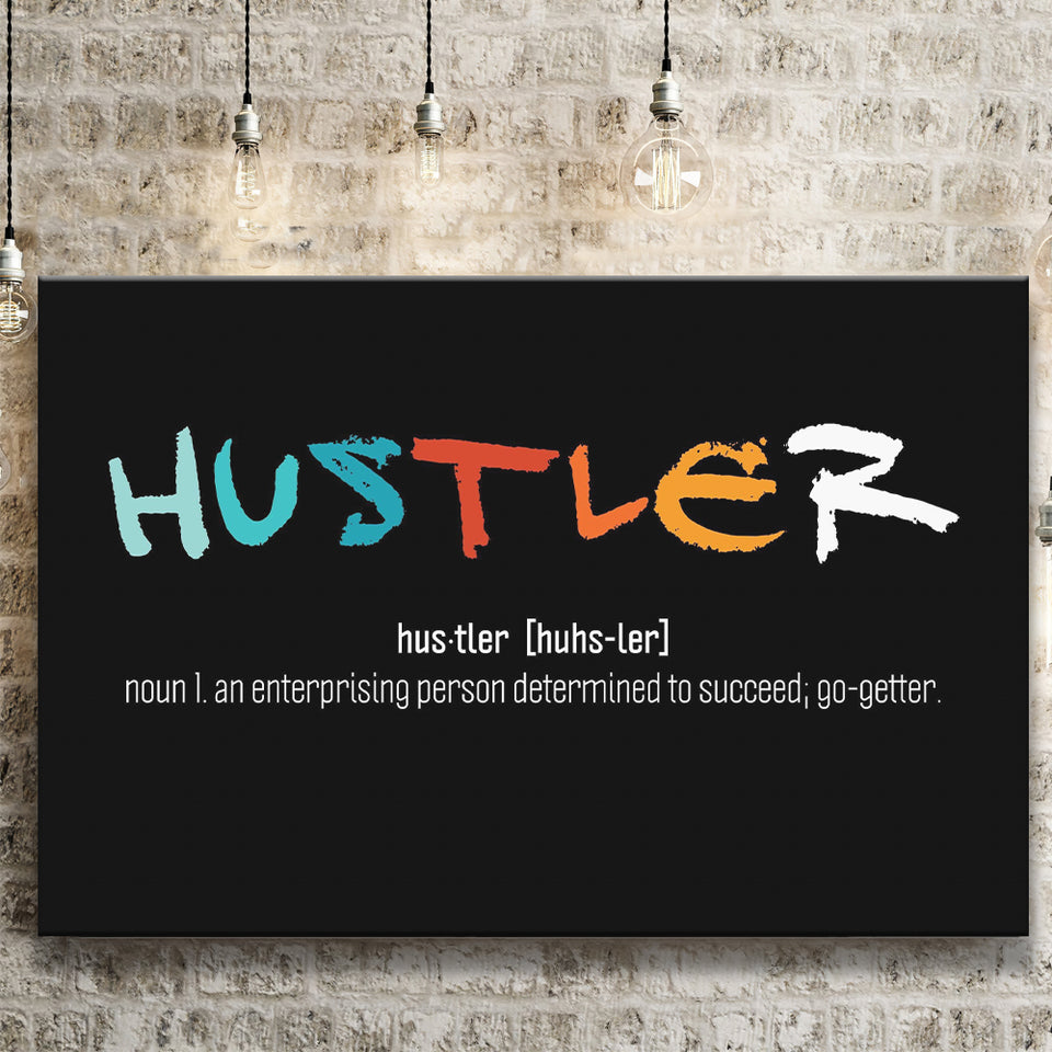 Hustler Definition Canvas Prints Wall Art - Painting Prints, Wall Decor, Art Prints